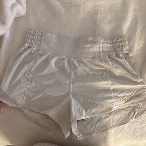 Lululemon Athletica White Athletic Shorts